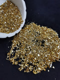 Gold crushed glass