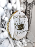 'DREAMING OF A MASKLESS CHRISTMAS' bauble