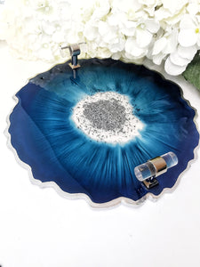 'STEEL BLUE' tray 26cm