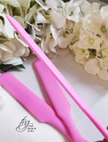 1x Pink silicone spatula