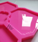5-in-1 Silicone coaster mould